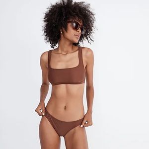Madewell brown bikini bottoms